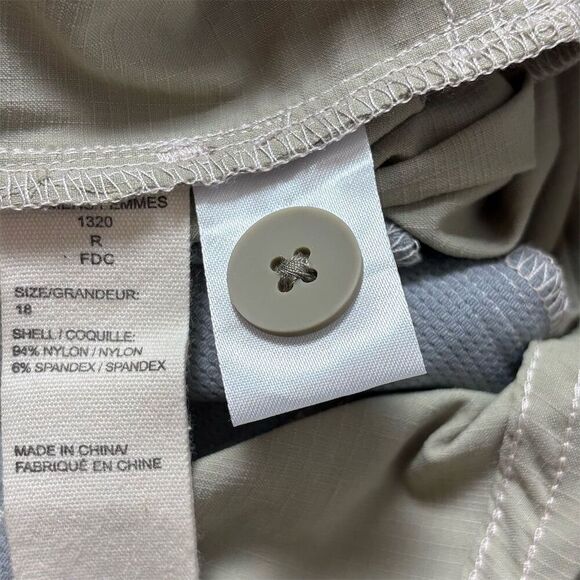 Woolrich Women's Ankle Pants Plus Size 18 Gray Quick Dry Stretch - Picture 12 of 12